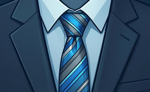 A striped tie